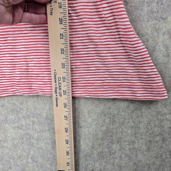 Womens Off-Shoulder Red & White Striped Top - Size S - Picture 4 of 6